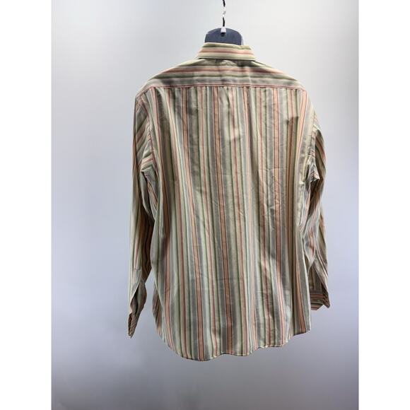 Claiborne Striped Green Wrinkle Free Modern Fit Men’s Size XL - Picture 4 of 10